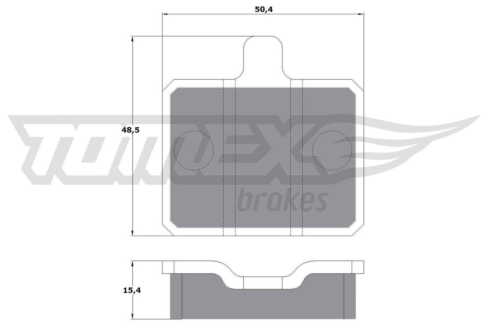 Obrázok Sada brzdových platničiek kotúčovej brzdy TOMEX Brakes  TX1025
